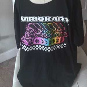 Mario Kart Men's Black Graphic Tee